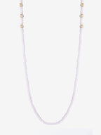 Stone And Gold-Polished Mask Chain - Ruby Raang | Grocsy