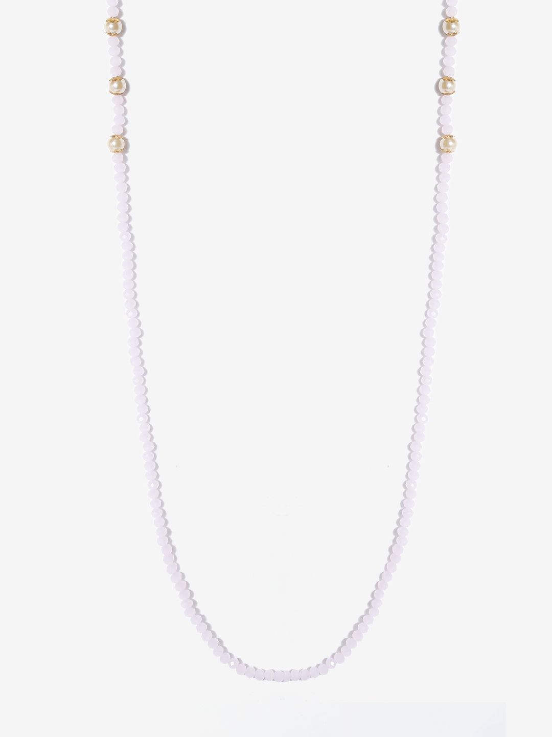 Stone And Gold-Polished Mask Chain - Ruby Raang | Grocsy