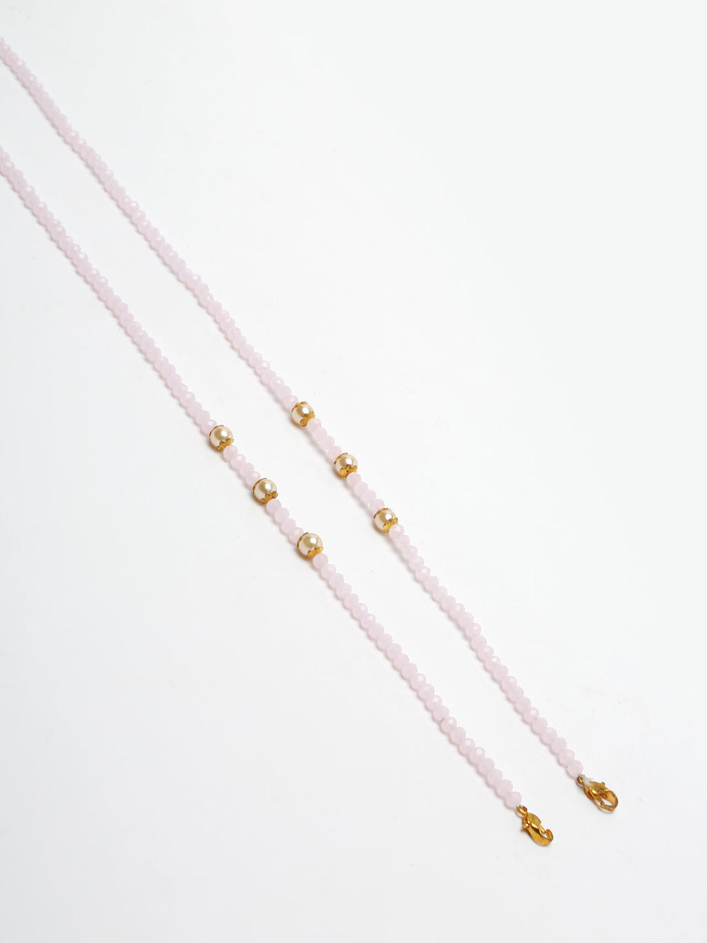 Stone And Gold-Polished Mask Chain - Ruby Raang | Grocsy