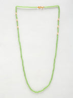 Stone And Gold-Polished Mask Chain - Ruby Raang | Grocsy