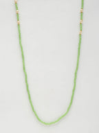 Stone And Gold-Polished Mask Chain - Ruby Raang | Grocsy