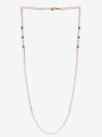 Stone And Gold-Polished Mask Chain - Ruby Raang | Grocsy