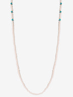 Stone And Gold-Polished Mask Chain - Ruby Raang | Grocsy