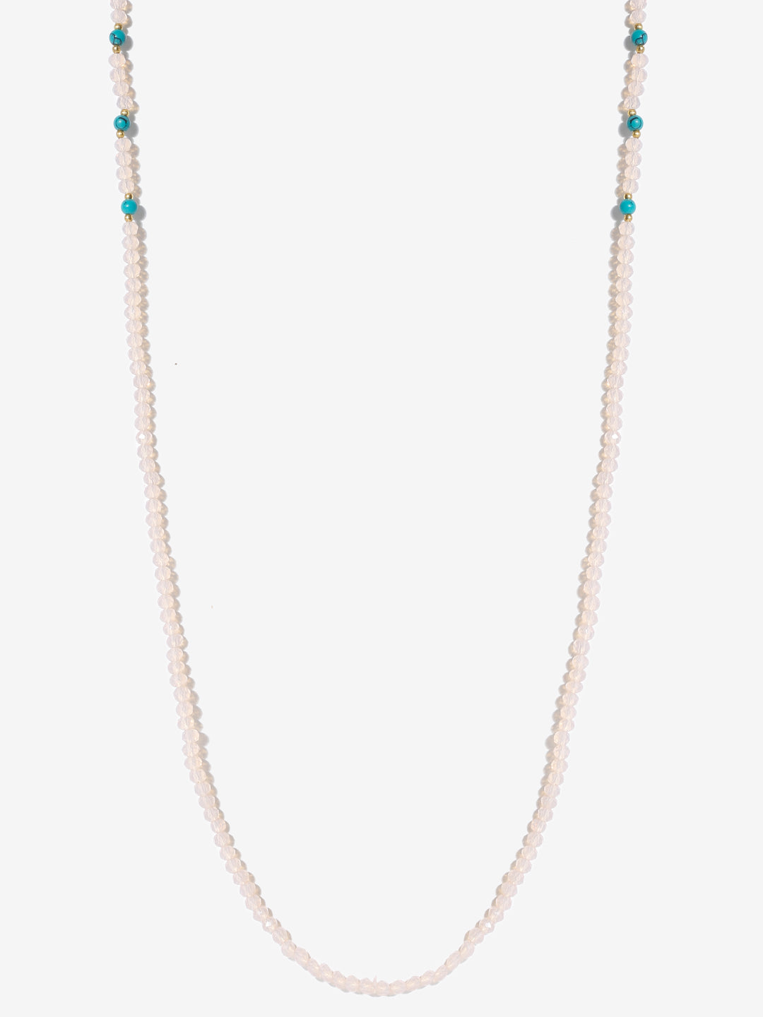 Stone And Gold-Polished Mask Chain - Ruby Raang | Grocsy