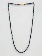 Stone And Gold-Polished Mask Chain - Ruby Raang | Grocsy
