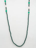 Stone And Gold-Polished Mask Chain - Ruby Raang | Grocsy