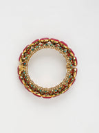 Single Multi Embellished Bangle - Ruby Raang | Grocsy