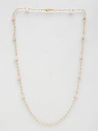 Stone And Gold-Polished Mask Chain - Ruby Raang | Grocsy