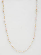 Stone And Gold-Polished Mask Chain - Ruby Raang | Grocsy