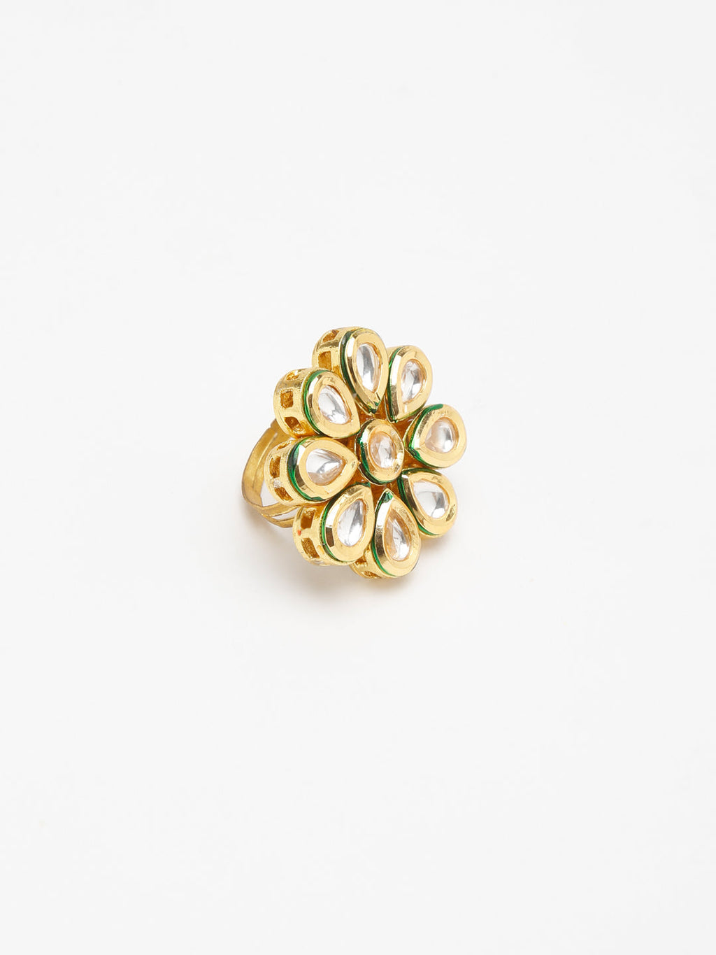 Kundan Ring - Ruby Raang | Grocsy