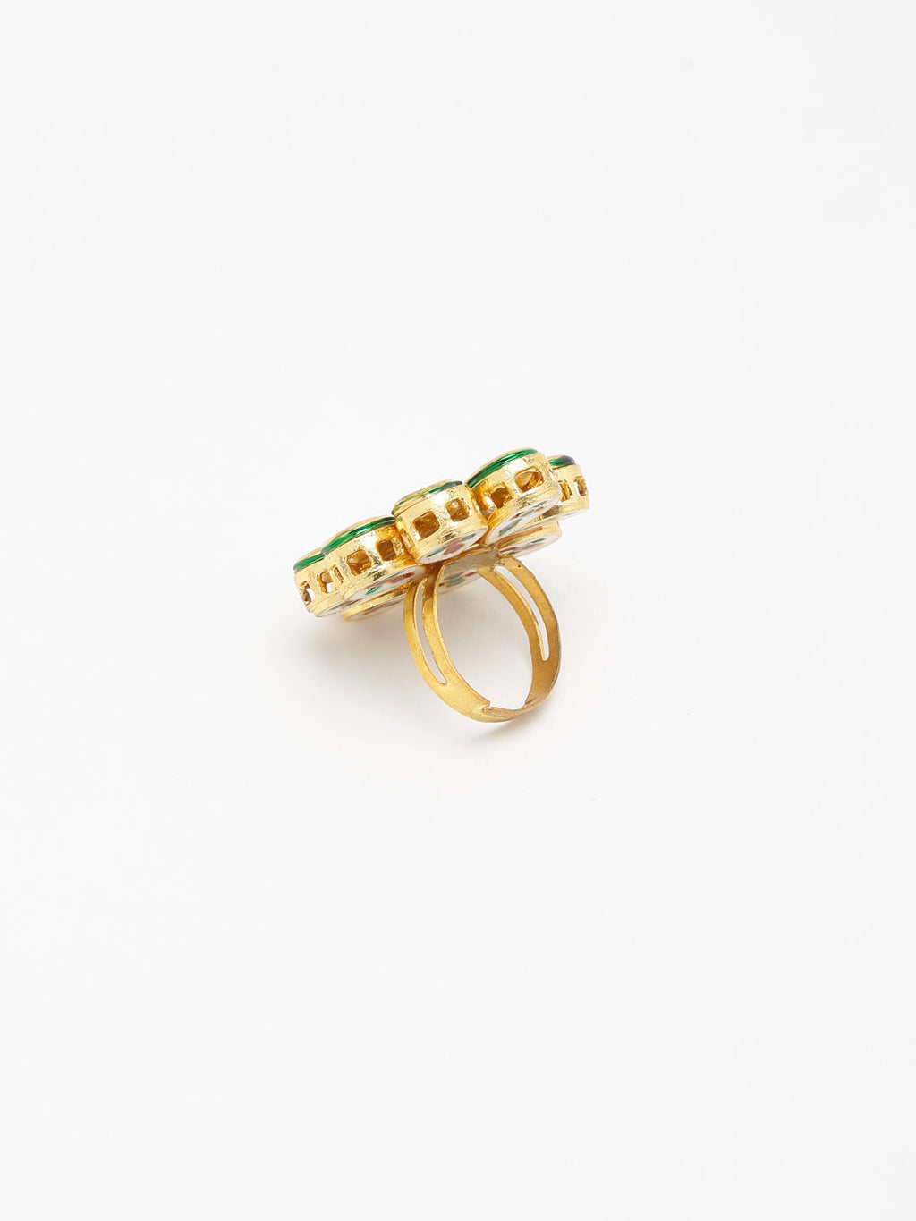 Kundan Ring - Ruby Raang | Grocsy