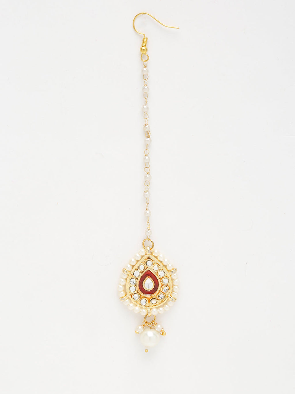 Kundan Maang Tikka - Ruby Raang | Grocsy