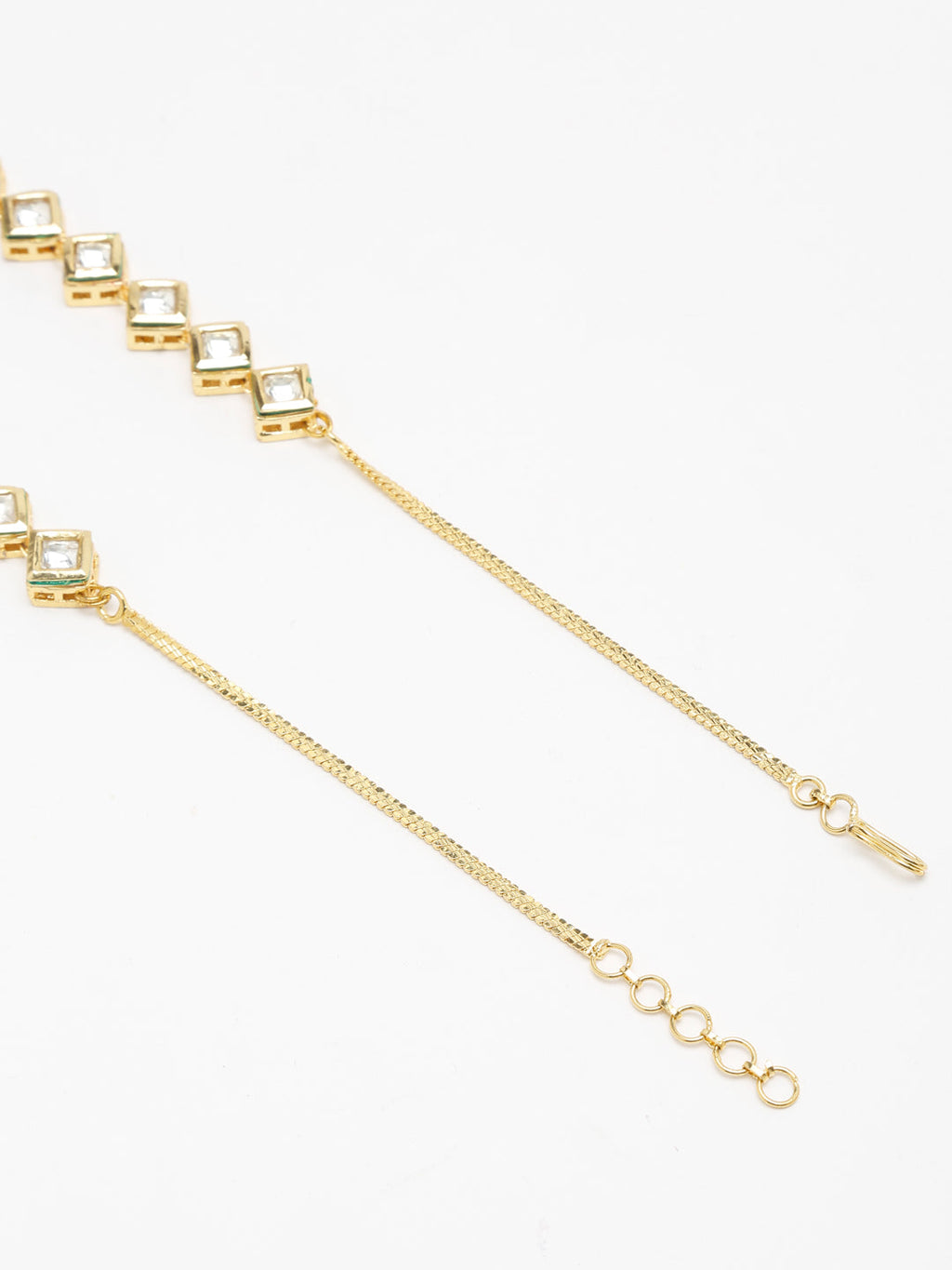 Gold-Polished Kundan Choker - Ruby Raang | Grocsy