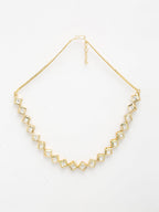 Gold-Polished Kundan Choker - Ruby Raang | Grocsy