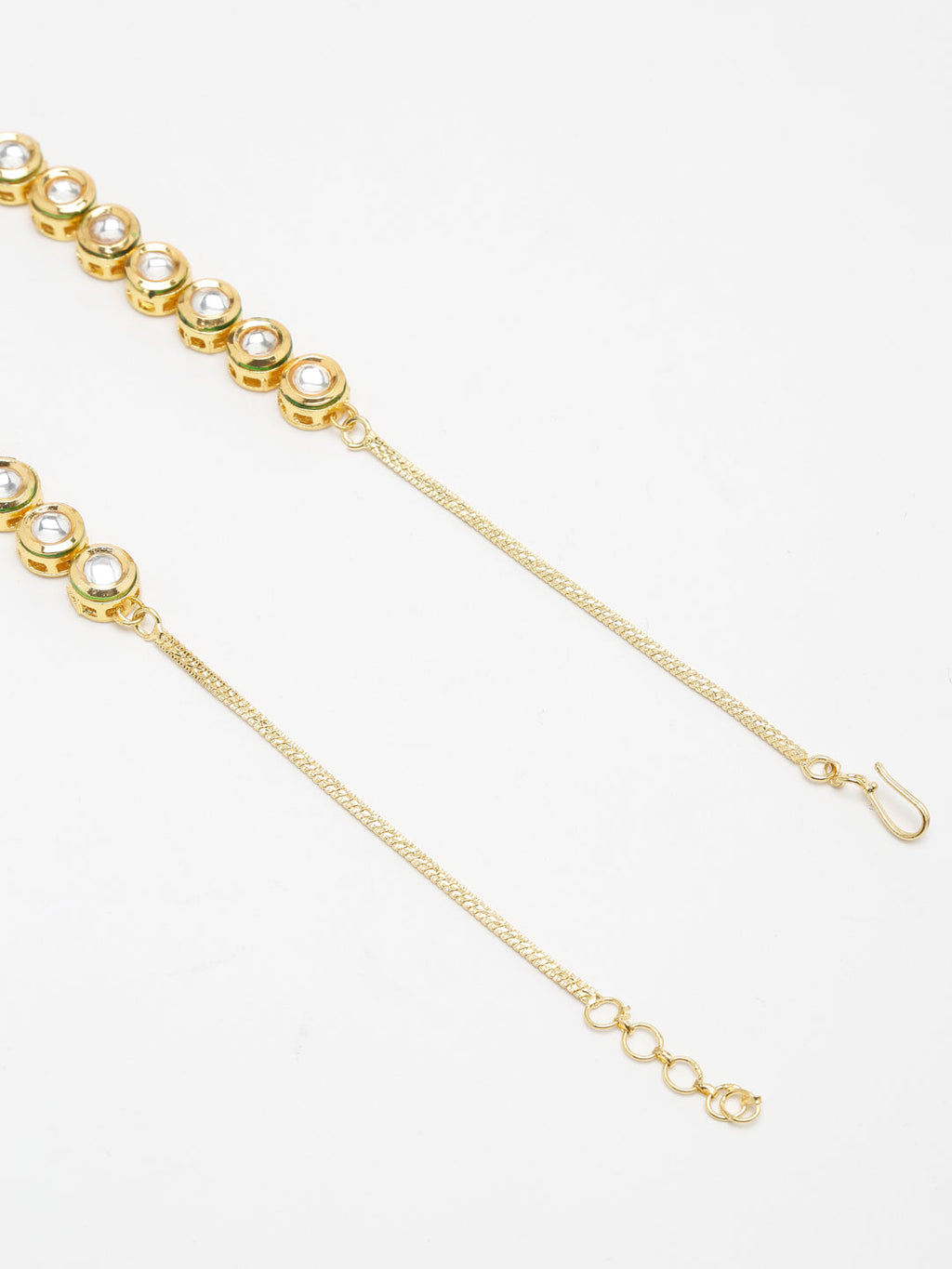 Gold-Polished Kundan Choker - Ruby Raang | Grocsy