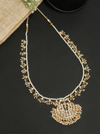 Gold-Polished Kundan Choker - Ruby Raang | Grocsy