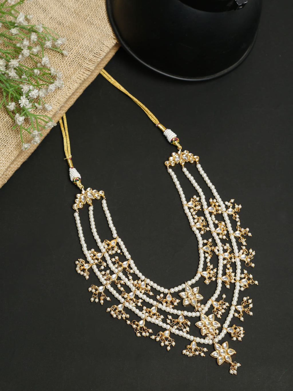 Kundan Neckpiece - Ruby Raang | Grocsy