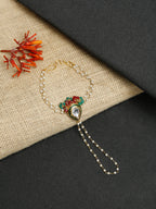 Kundan Bracelet - Ruby Raang