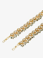 White Gold-Polished Anklets Set Of 2 - Ruby Raang | Grocsy