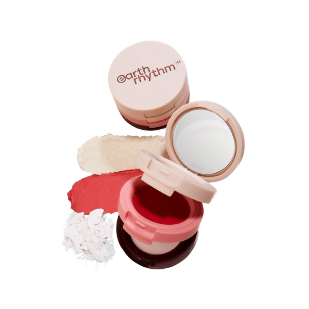 Earth Rhythm Dab Set 3-In-1 Face Palette - Champagne | Grocsy