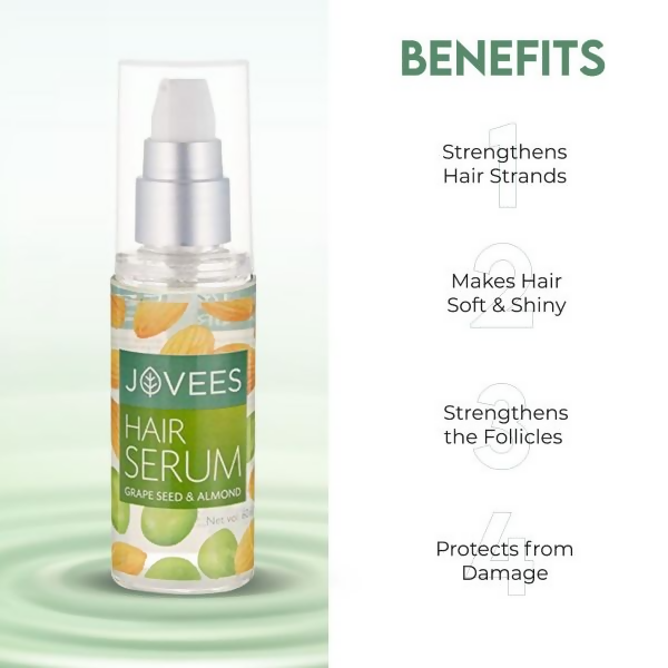 Jovees Hair Serum With Grape Seed & Almond Oil | Grocsy