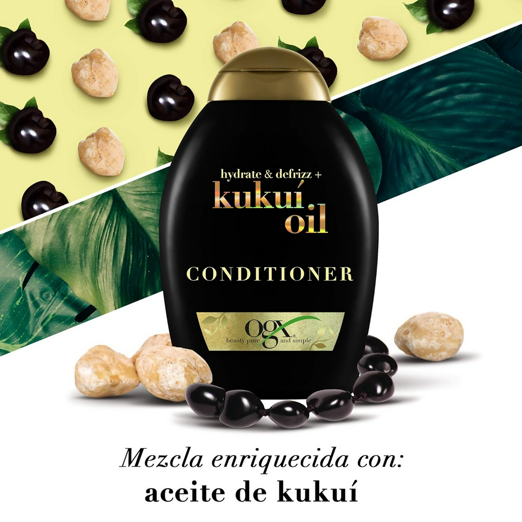 OGX Hydrate & Defrizz + Kukui Oil Conditioner | Grocsy