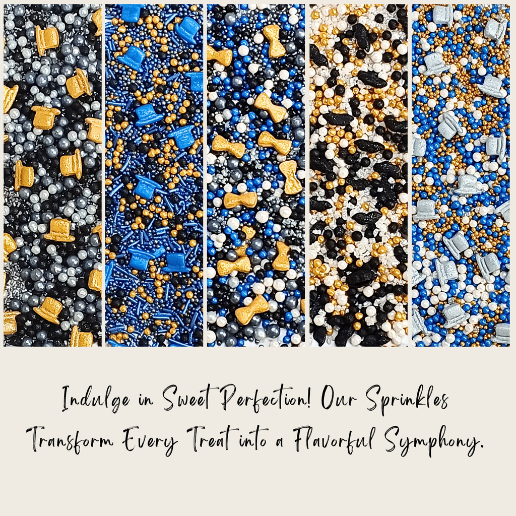 Confect Black, Blue & White | (03) Father's Day Sprinkles | Grocsy