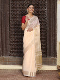 Shree Shyam Fashion Peach Cotton Saree | Grocsy