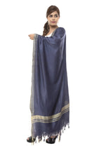 Mominos Fashion Moeza Slub Cotton Navy Blue Dupatta | Grocsy