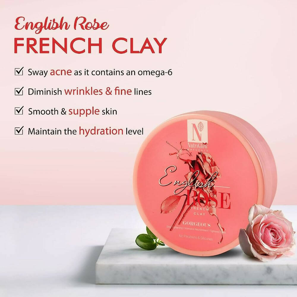 NutriGlow NATURAL'S English Rose French Clay | Grocsy
