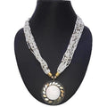 MS Fashion India Latest Design White Color Necklace For Women | Grocsy