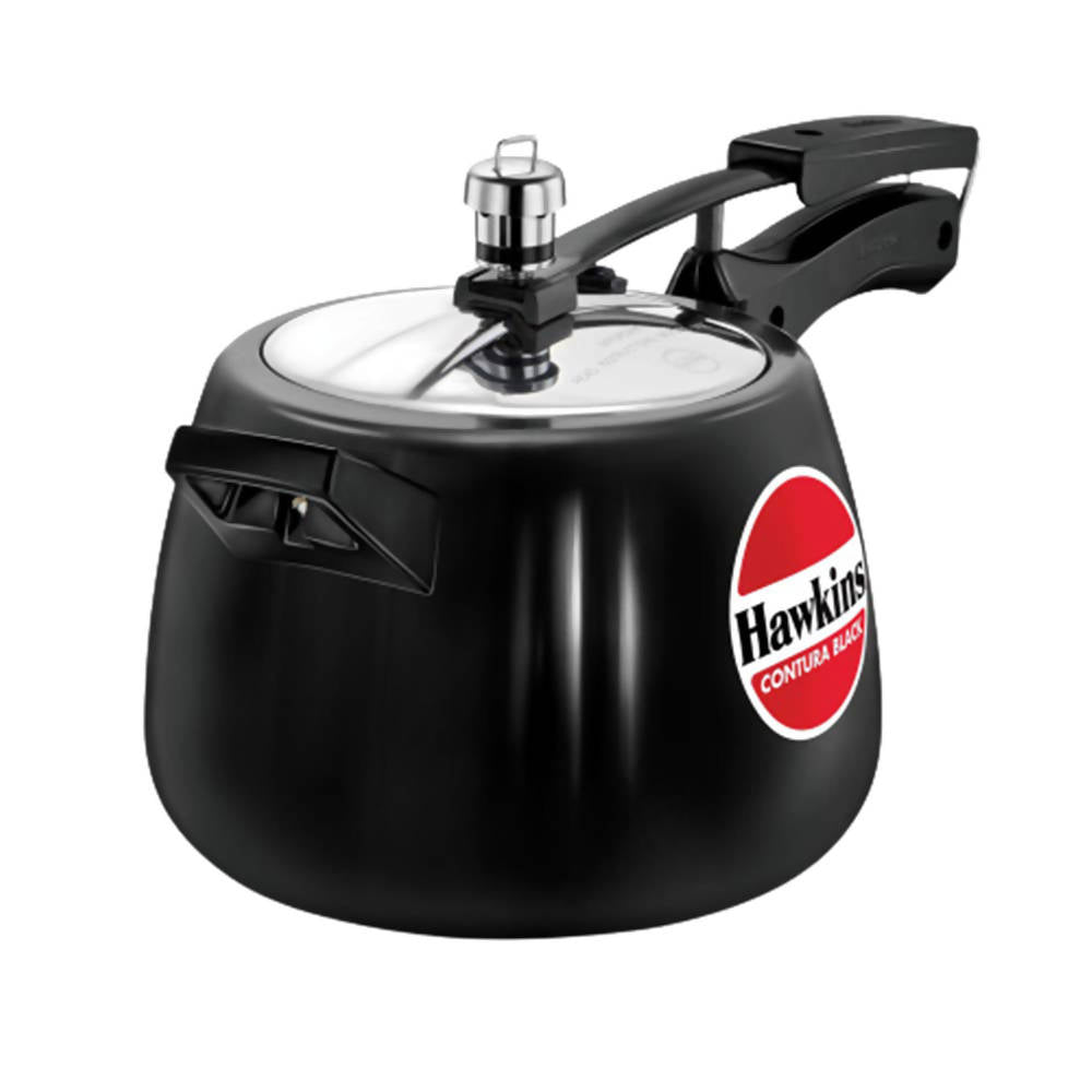 Hawkins Contura Black Pressure Cooker 4 Litre - Black (CB40) | Grocsy