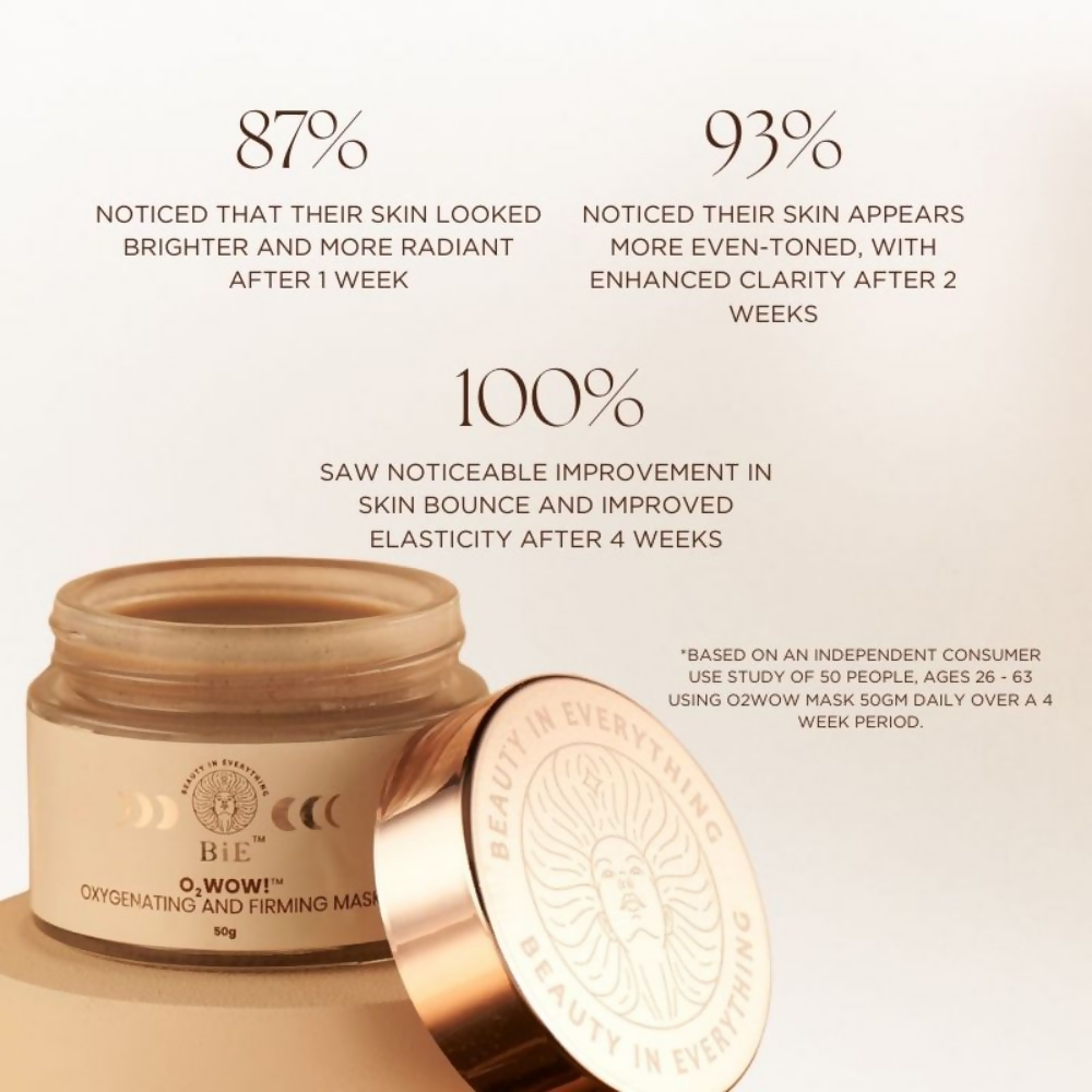 BiE O2wow Oxygenating & Firming Mask With Oxygen Vital For Brightening Skin | Grocsy