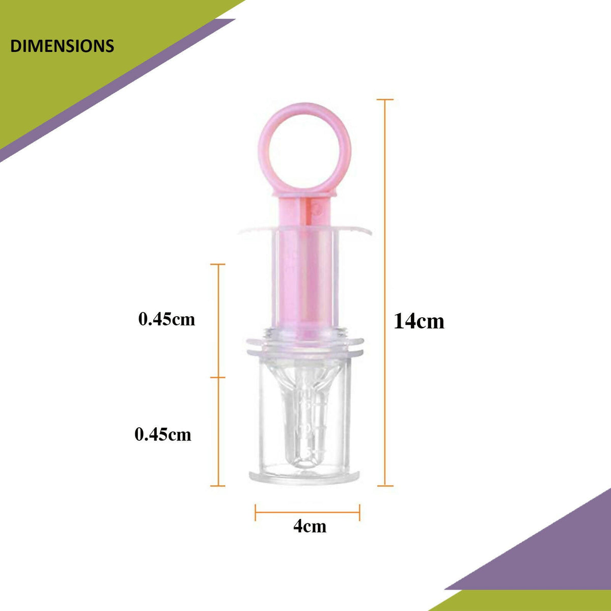 Safe-O-Kid Bpa Free Silicone Liquid Medicine Feederdropper With Box For Baby, Pink | Grocsy
