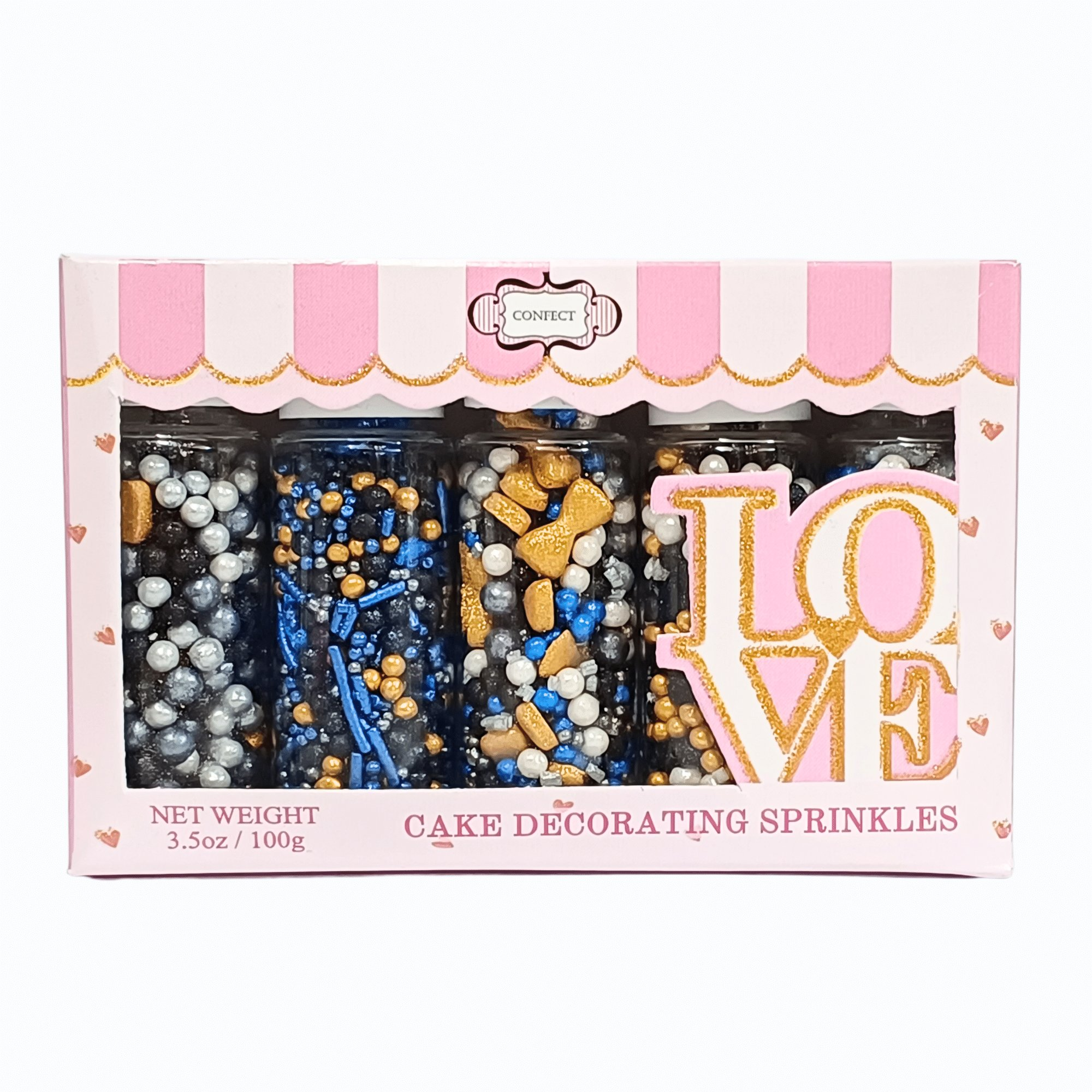Confect Black, Blue & White | (03) Father's Day Sprinkles | Grocsy
