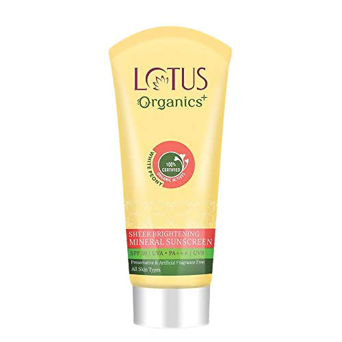 Lotus Organics+ Sheer Brightening Mineral Sunscreen | Grocsy