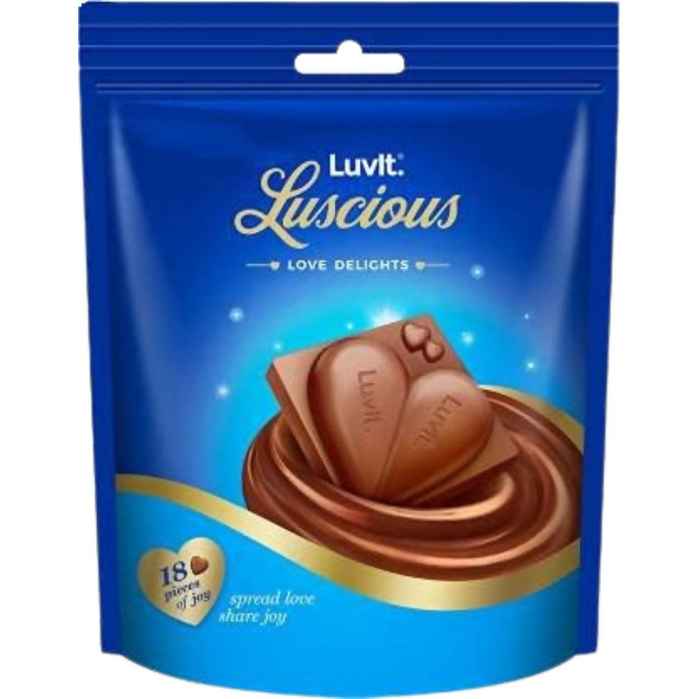 LuvIt. Luscious Love Delights - Heart Shaped Chocolate Bars | Grocsy