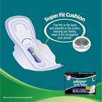Whisper Maxi Nights Sanitary Pads for Women, XL | Grocsy