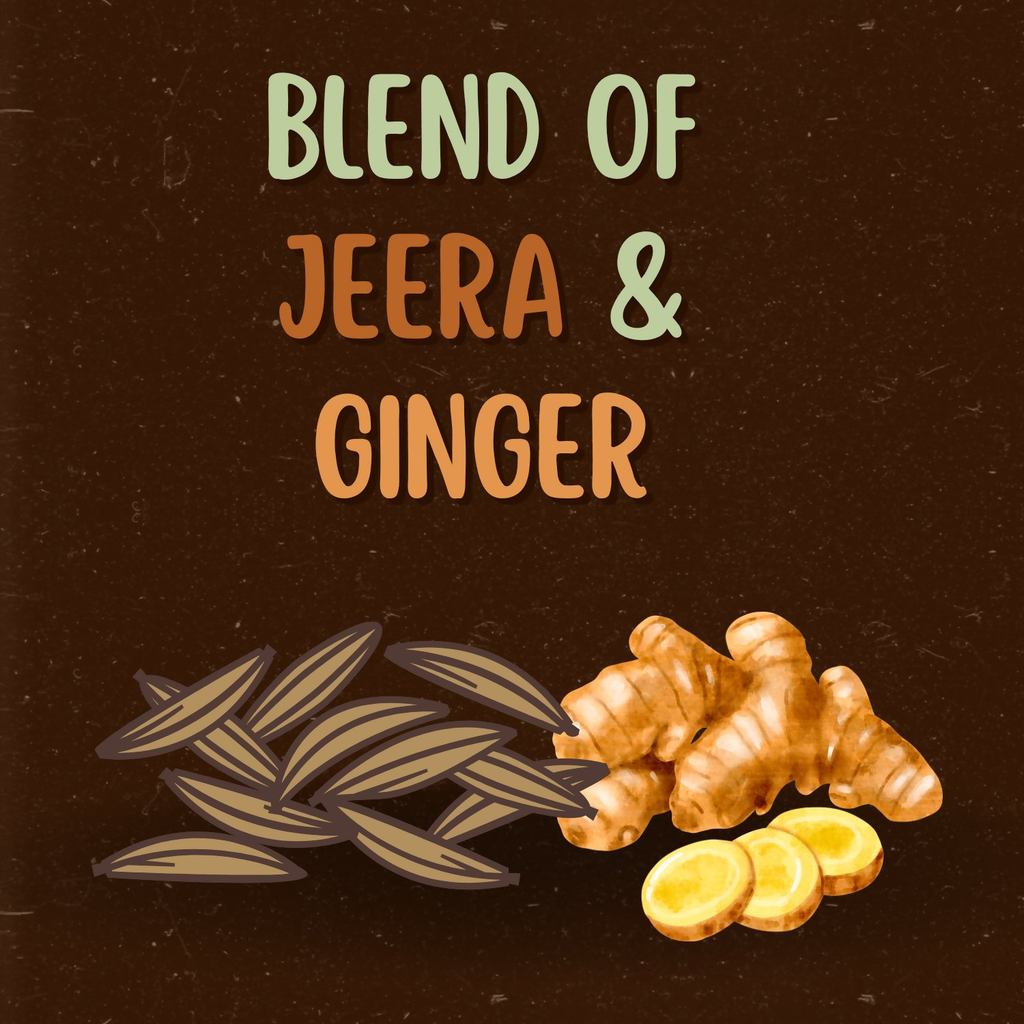 Satvi Wellness Jeera Ginger Herbal Infusion Mix In Indvidual Packets | Herbal Tea Sachet | Grocsy