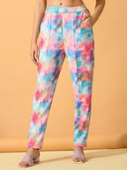 Myshka Women's Multi Slim Fit Party Trouser | Grocsy