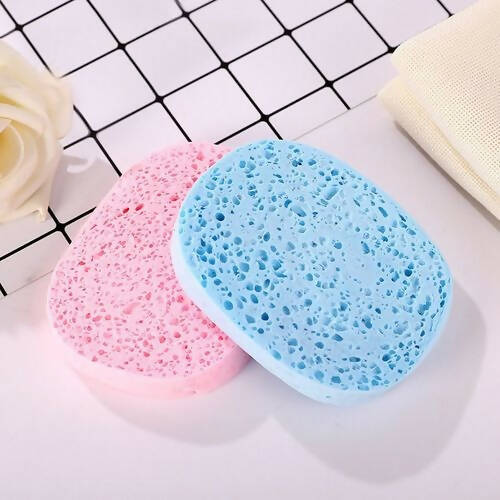 Favon Pack of 2 Elastic Touch Mildly Facial Cleansing Sponges | Grocsy