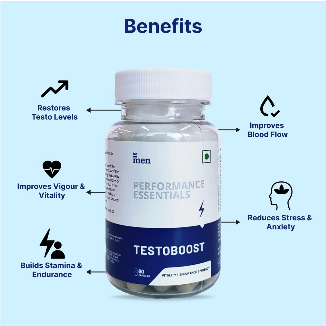 ForMen Testoboost Performance Essentials Capsules | Grocsy
