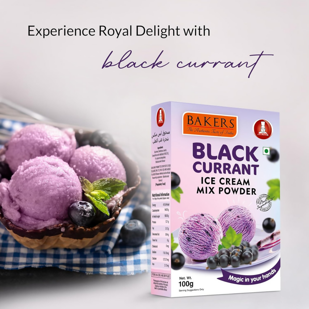 BAKERS Black Currant Ice Cream Powder | Grocsy