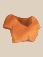 Ahalyaa Women's Traditional wear Saree - Orange | Grocsy