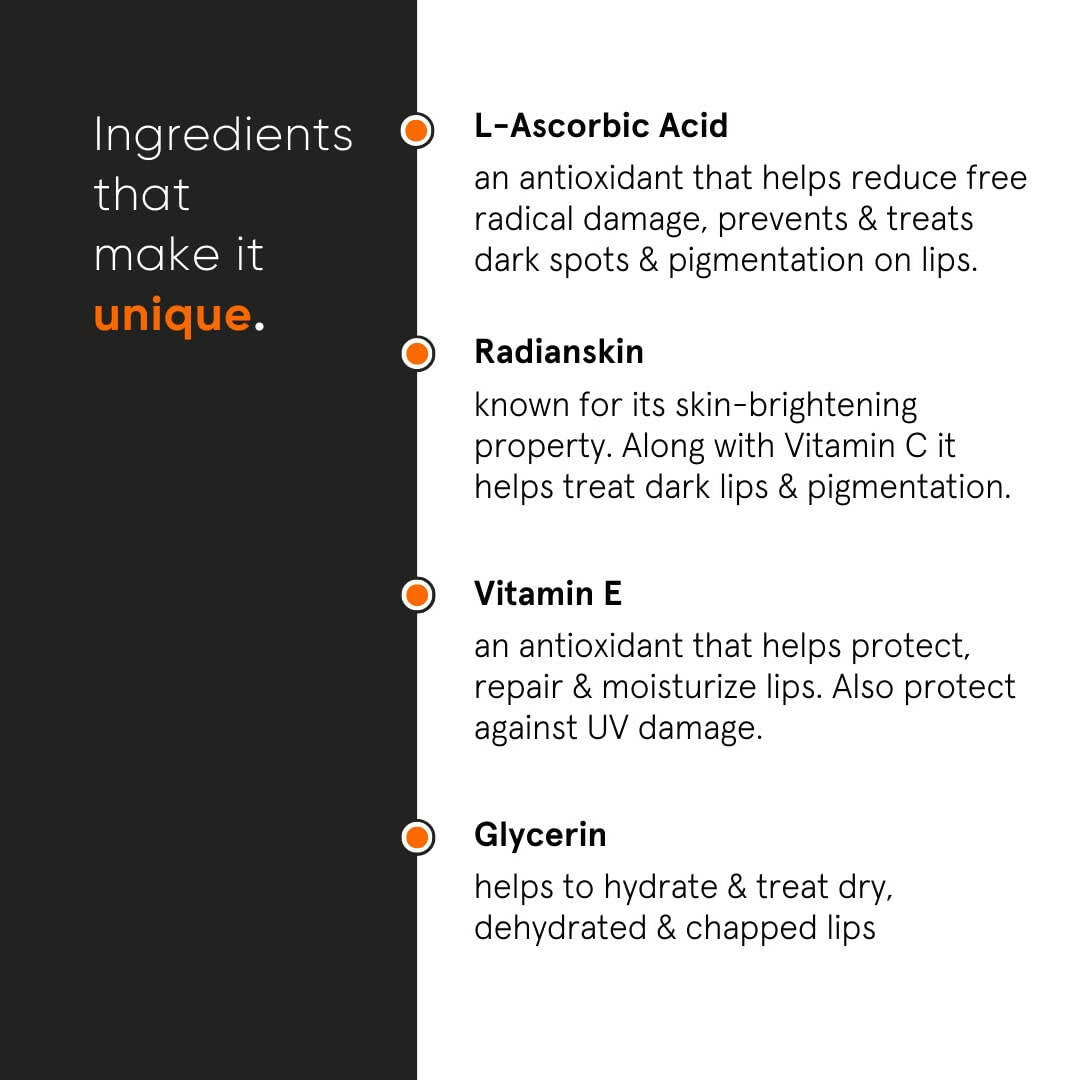 Minimalist 8% L-Ascorbic Acid Lip Treatment Balm | Grocsy