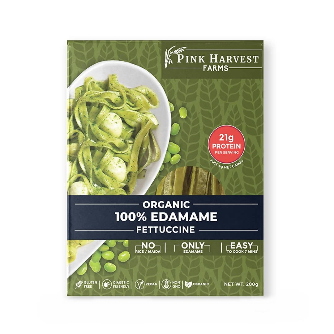 Pink Harvest Organic 100% Edamame Fettuccine | Grocsy