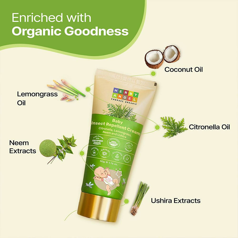 Herby Angel Baby Insect Repellent Cream | Grocsy