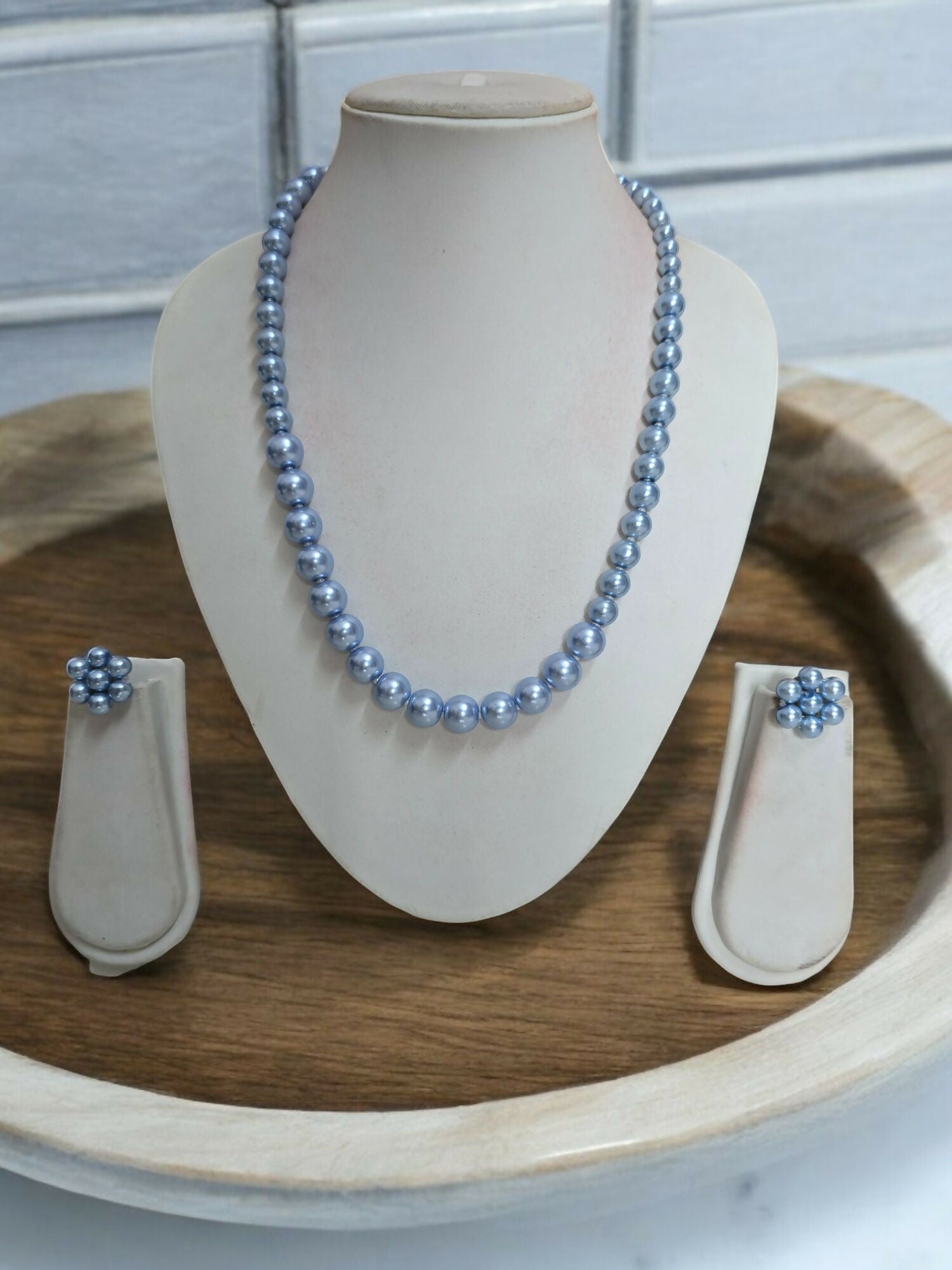 Inhanns Spectrum Everyday Pearl Sets - Single Strand - Teelblue | Grocsy