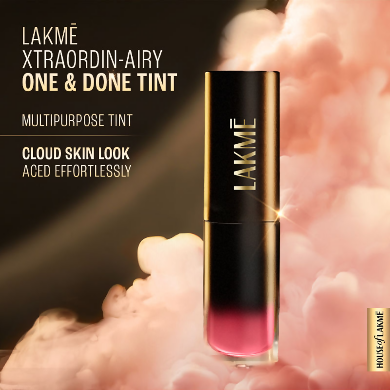 Lakme Xtraordin-Airy One-And-Done Lip, Eye & Cheek Tint - Bubblegum Blush | Grocsy