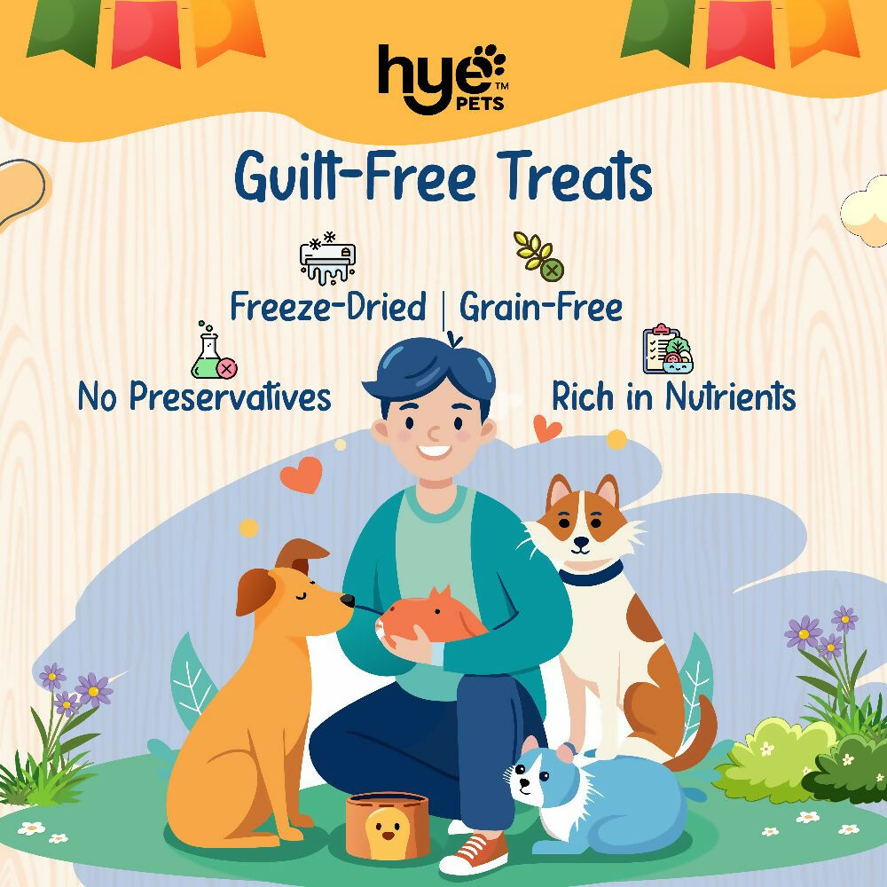 Hye Pets Super Treats For Super Pets – Freeze Dried Treats Made With Camel Milk, Apple & Banana | Grocsy